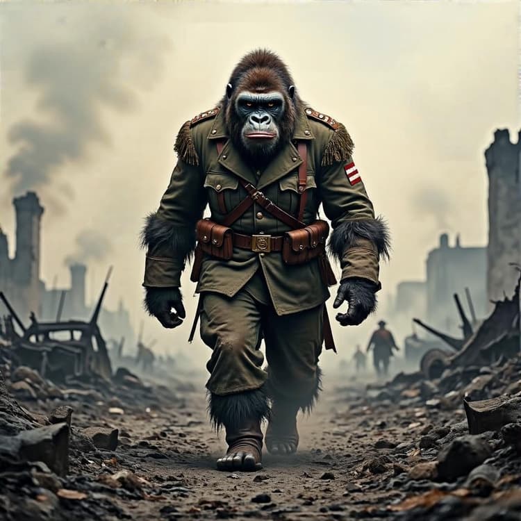 Asker Hayvan Temalı Görsel Üretici